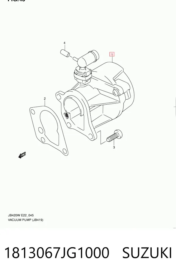 Bomba a vácuo 1813067JG1000 Suzuki