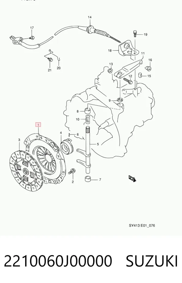 Cesta de embraiagem 2210060J00000 Suzuki