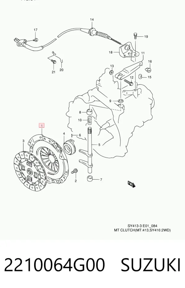 Cesta de embraiagem 2210064G00 Suzuki