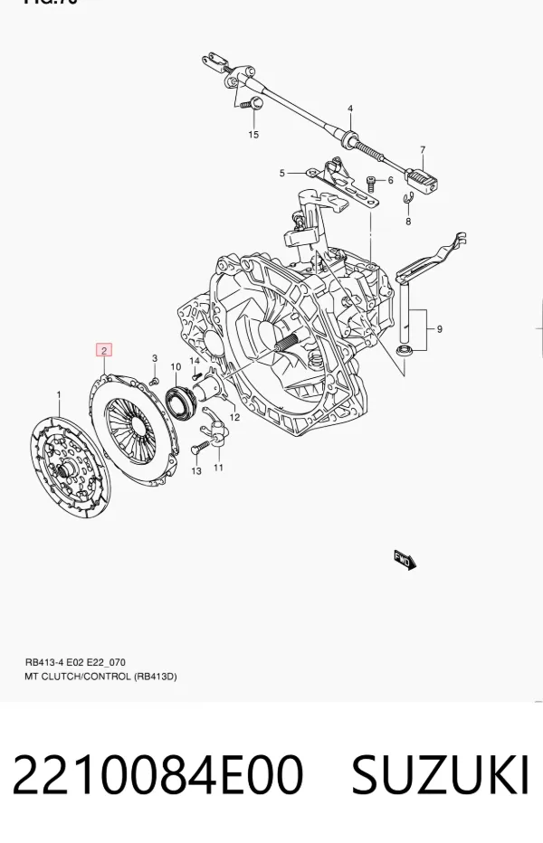 Cesta de embraiagem 2210084E00 Suzuki