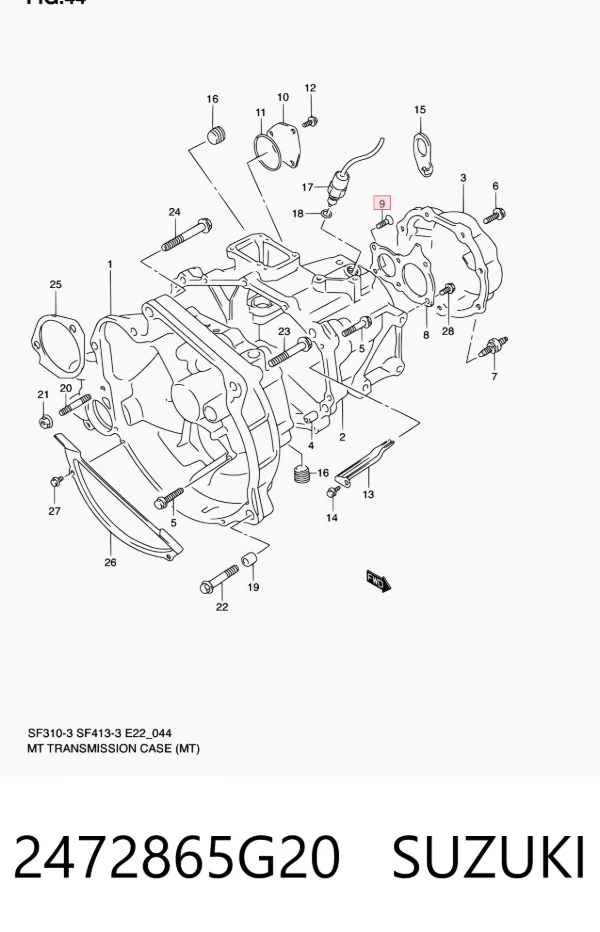  2472865G20 Suzuki