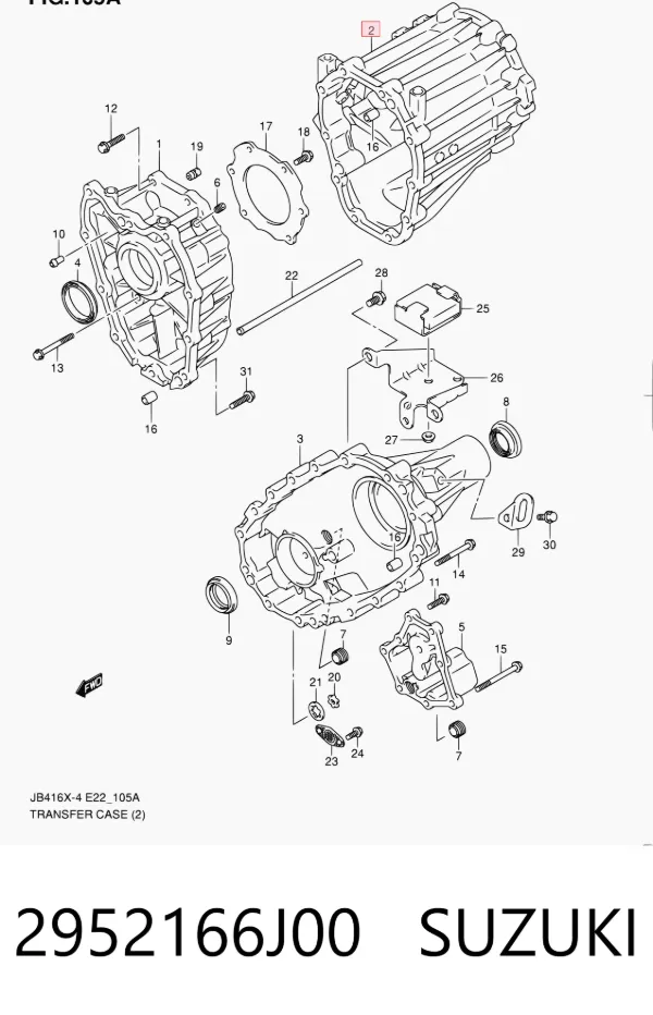 Caixa de transferência Suzuki Grand Vitara JB