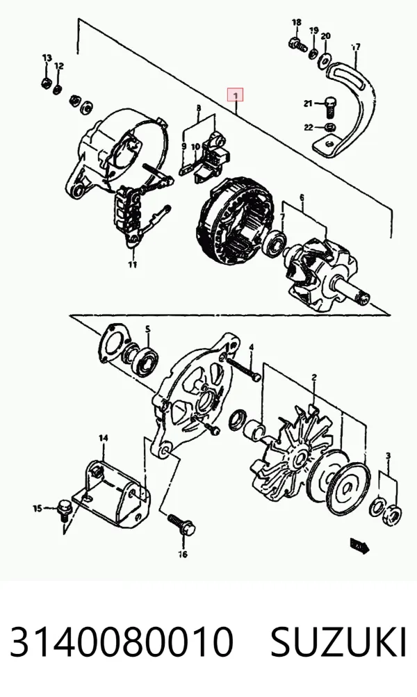 Gerador 3140080010 Suzuki