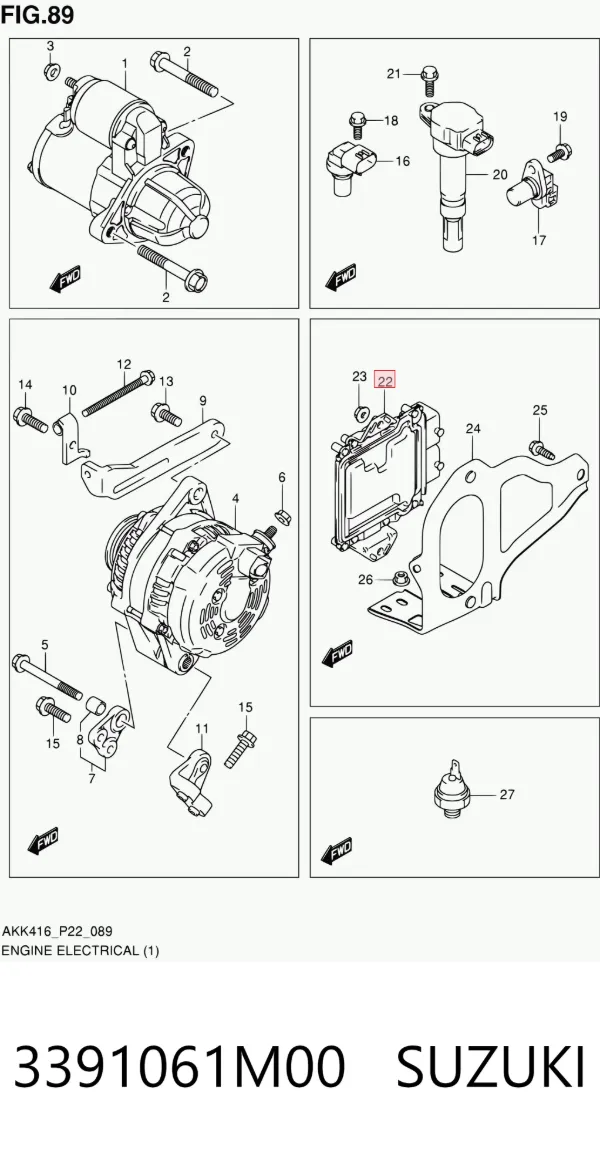  3391061M00 Suzuki
