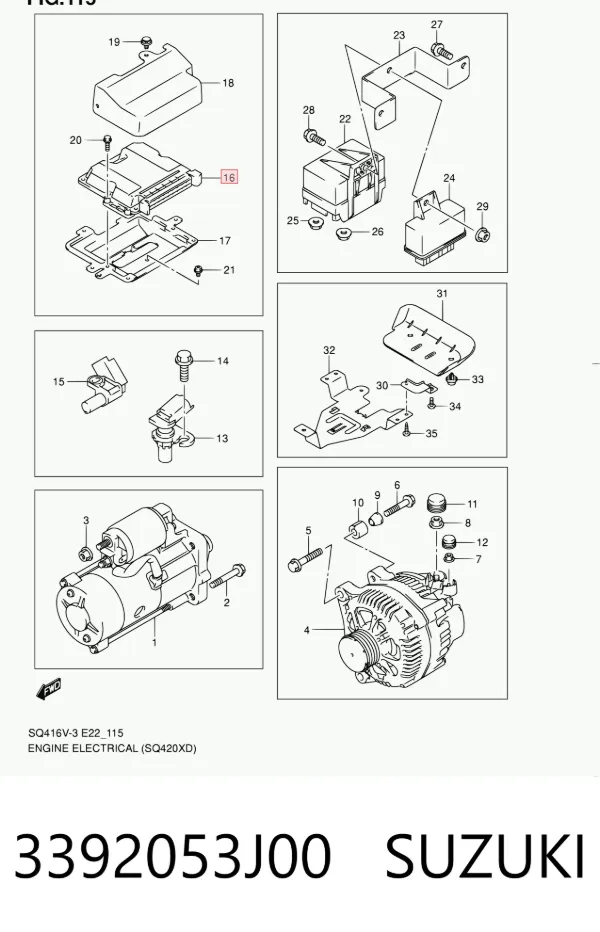  3392053J00 Suzuki
