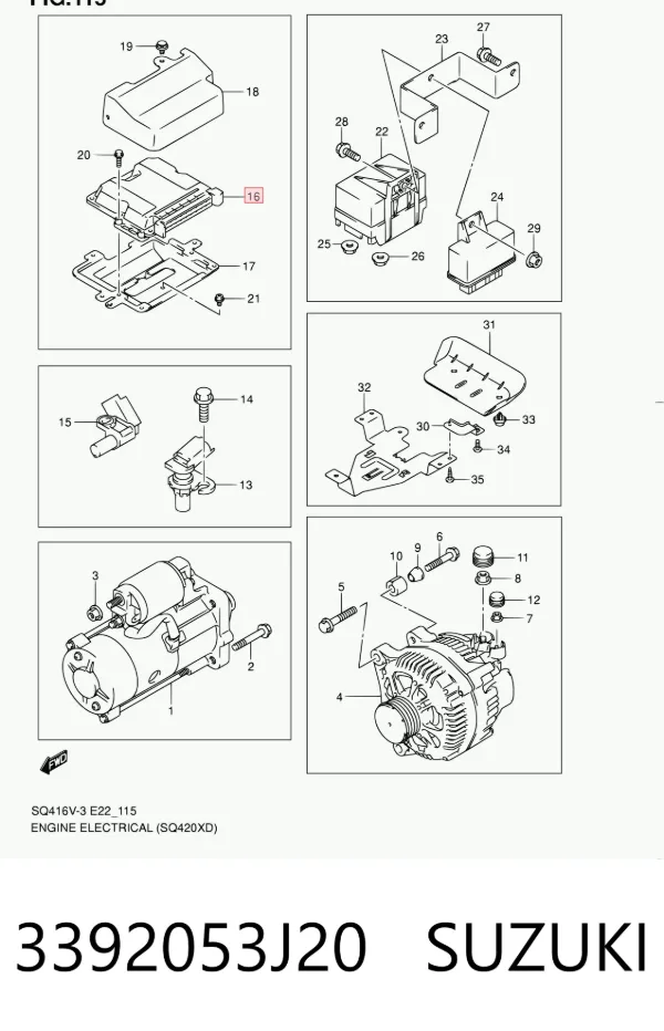  3392053J20 Suzuki