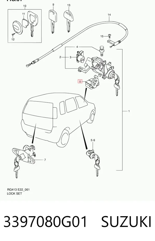  3397080G01 Suzuki