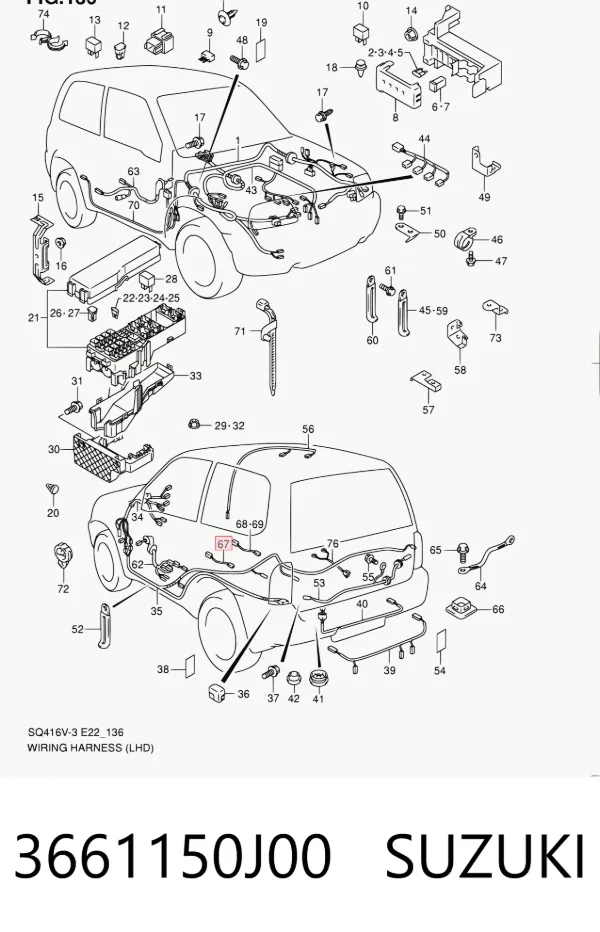  3661150J00 Suzuki