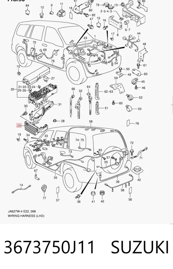  3673750J11 Suzuki