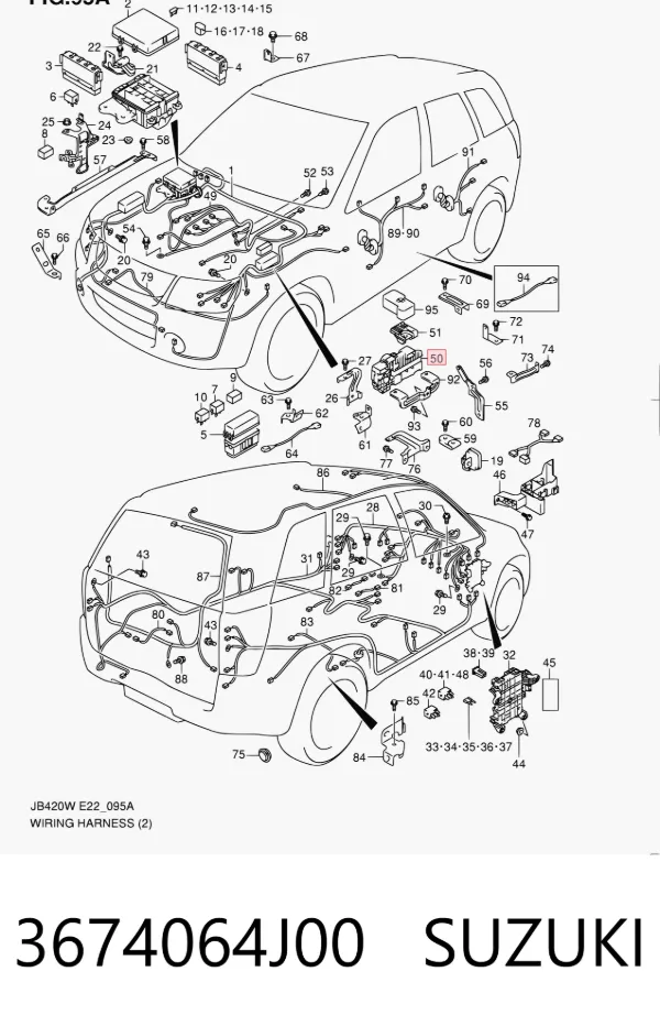 Unidade de dispositivos de segurança Suzuki Grand Vitara JB