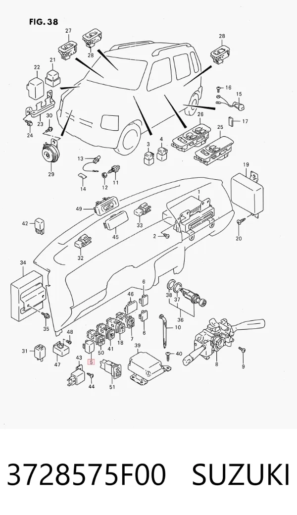  3728575F00 Suzuki