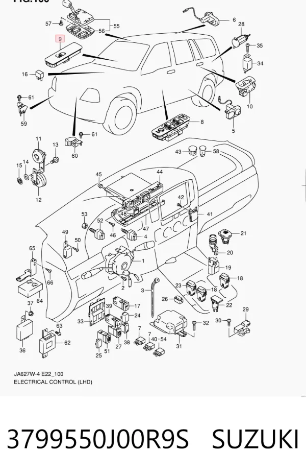  3799550J00R9S Suzuki