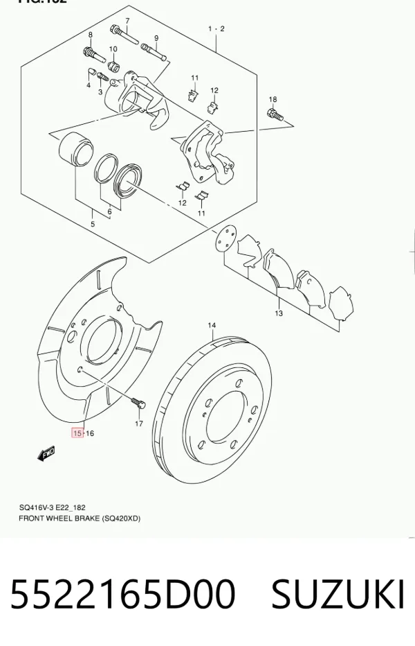  5522165D00 Suzuki