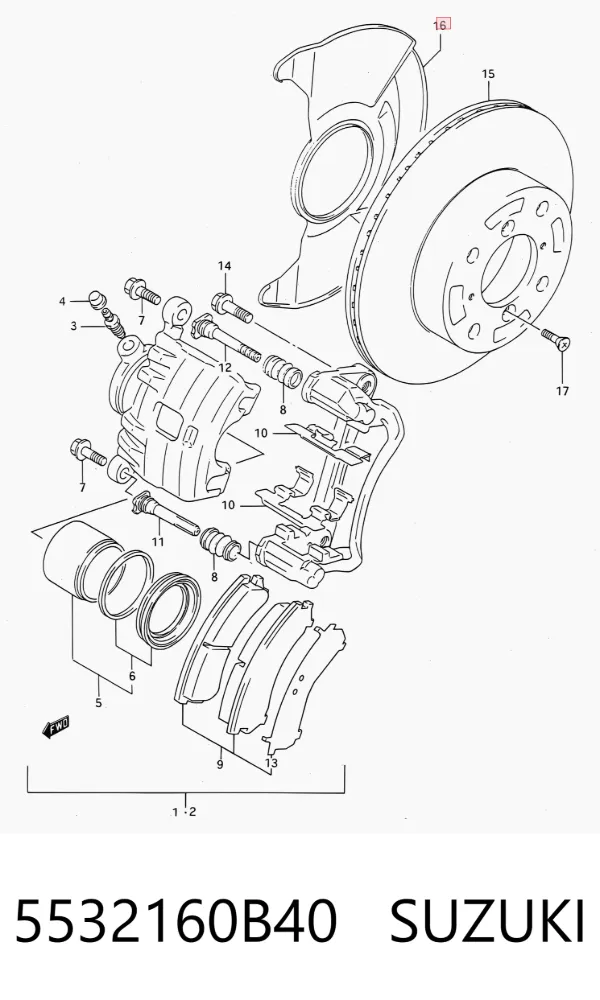  5532160B40 Suzuki