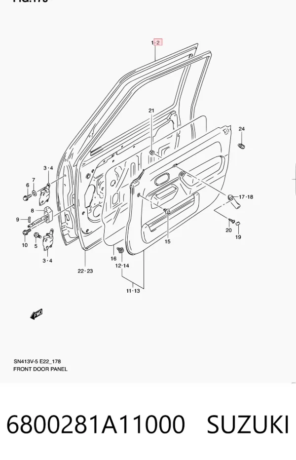 Porta dianteira esquerda Suzuki Jimny FJ