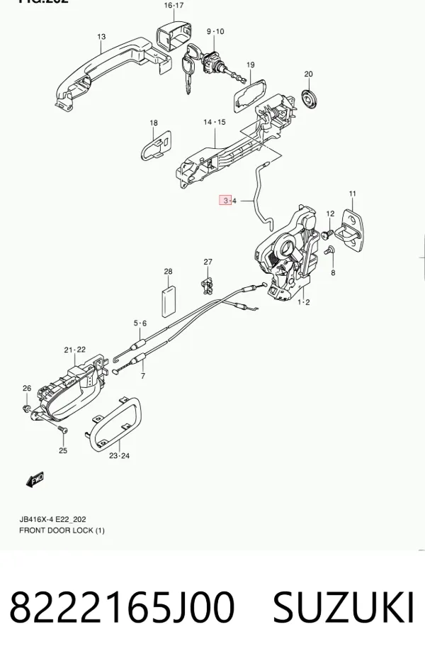 8222165J00 Suzuki