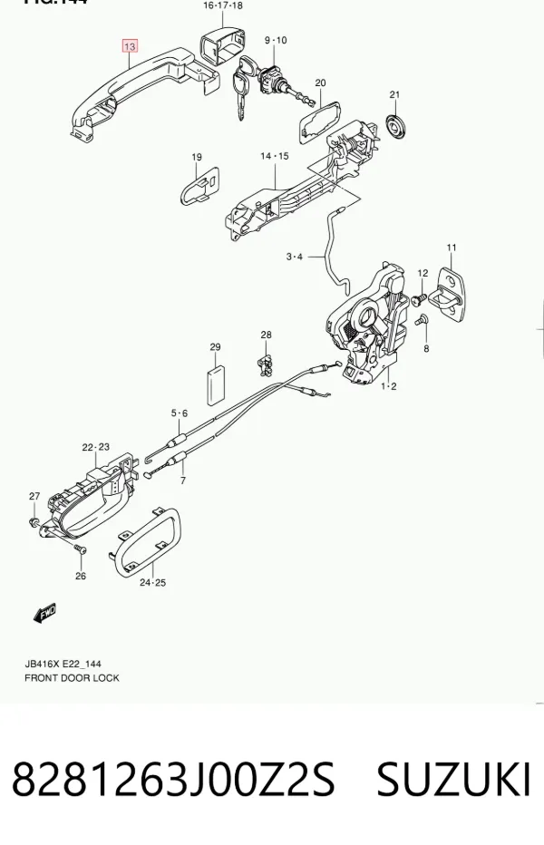  8281263J00Z2S Suzuki