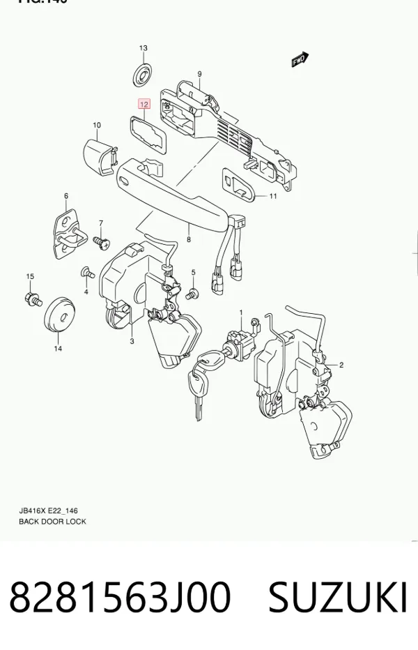  8281563J00 Suzuki