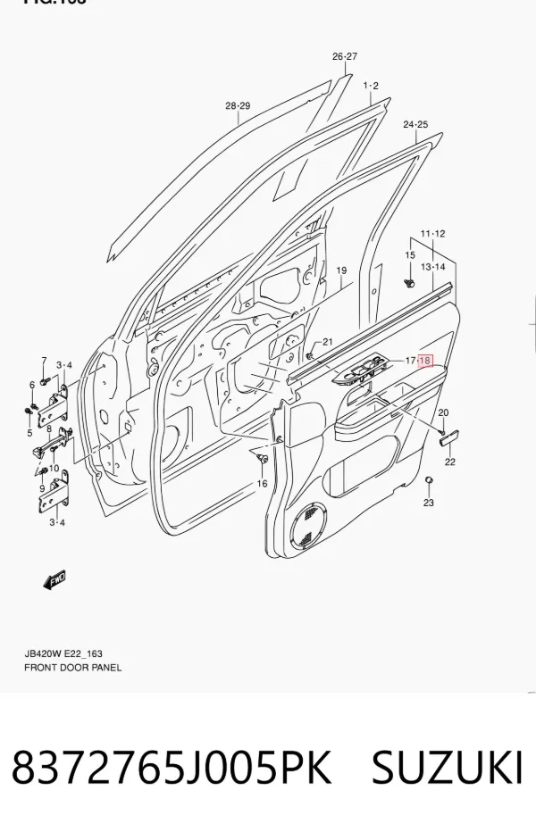  8372765J005PK Suzuki