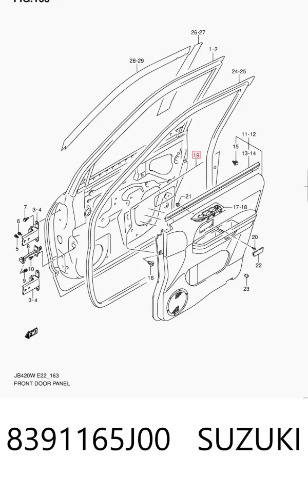  8391165J00 Suzuki