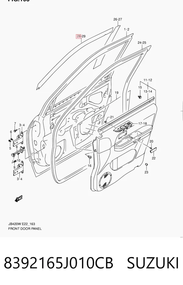  8392165J010CB Suzuki