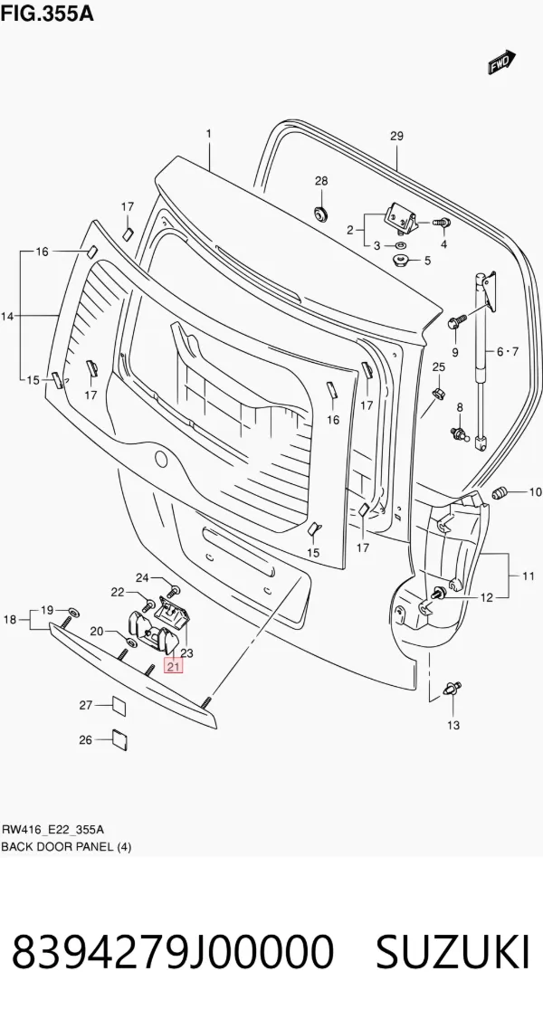  8394279J00000 Suzuki