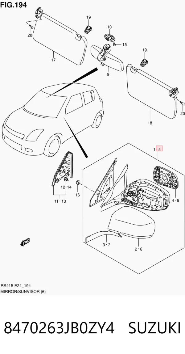  8470263JB0ZY4 Suzuki