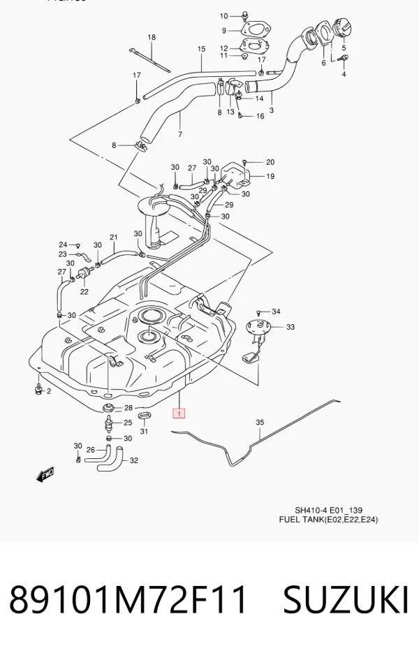 Tanque de combustível Suzuki Alto III