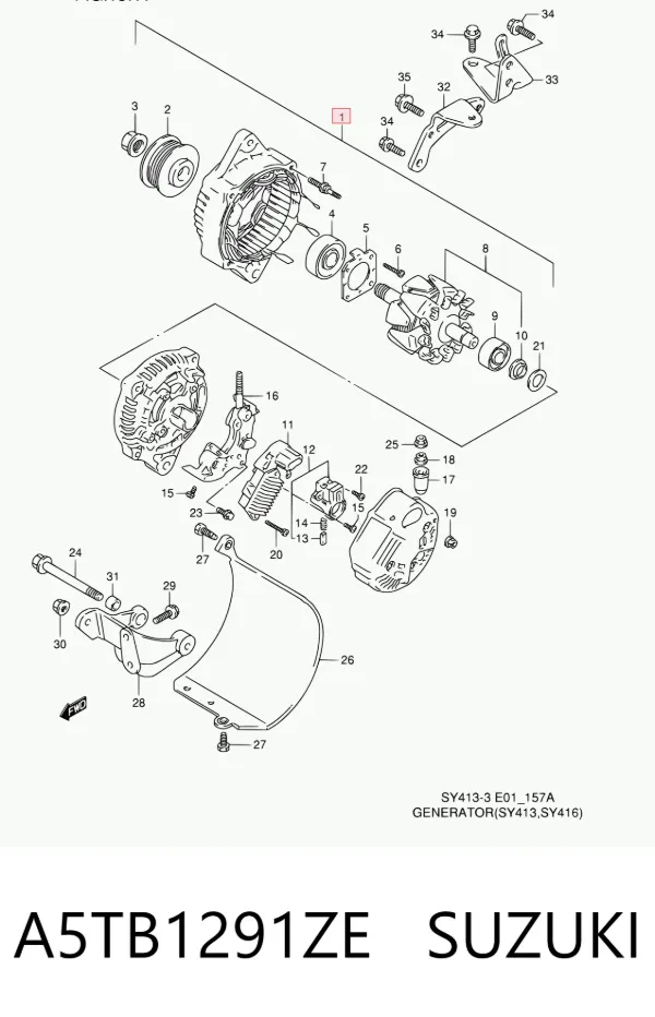 Gerador A5TB1291ZE Suzuki