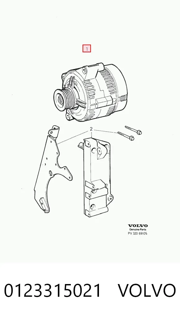 Gerador 0123315021 Volvo