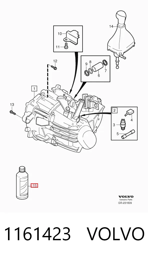 Óleo de transmissão 1161423 Volvo