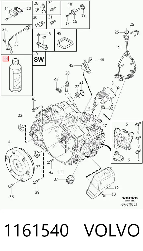 Óleo de transmissão 1161540 Volvo