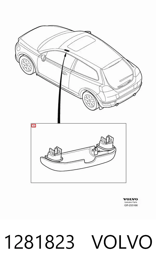 Estojo para os óculos 1281823 Volvo