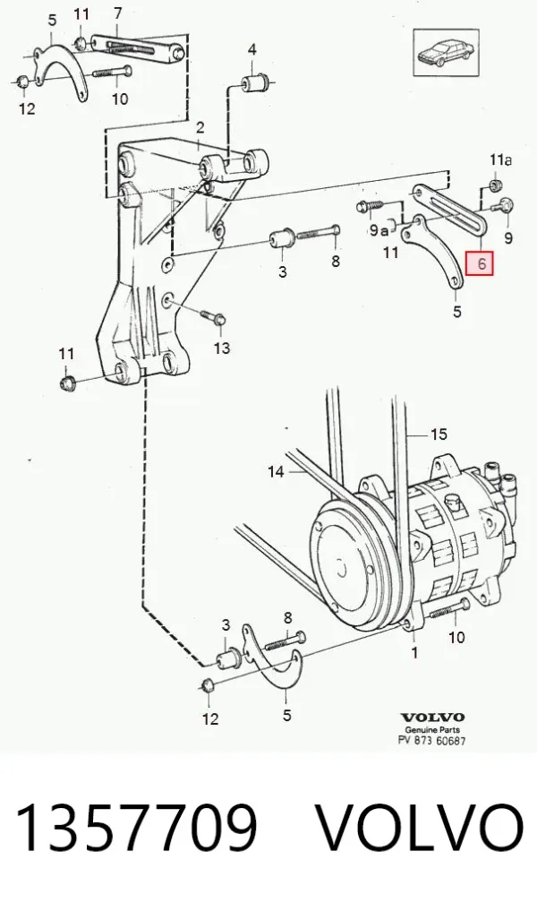 Motor de arranco 1357709 Volvo