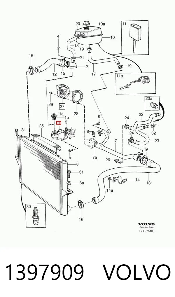 Termostato 1397909 Volvo