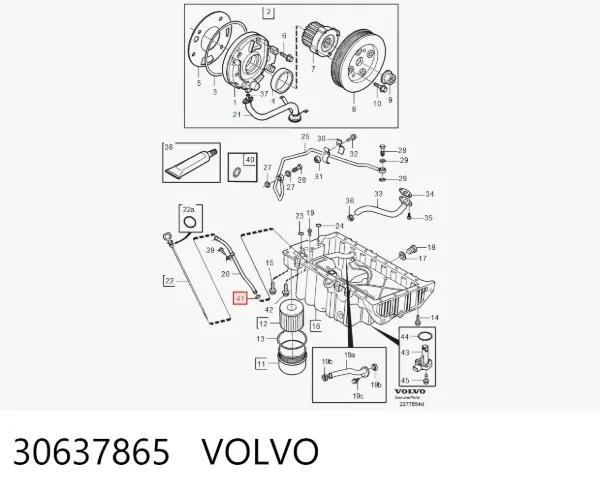 Bucim de bomba de óleo da Caixa Automática de Mudança 30637865 Volvo