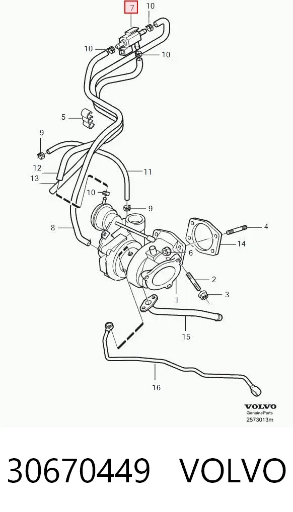 Convertidor de pressão (solenoide) de supercompressão 30670449 Volvo