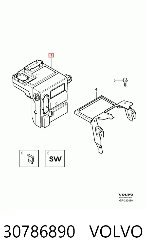 Unidade de dispositivos de segurança 30786890 Volvo