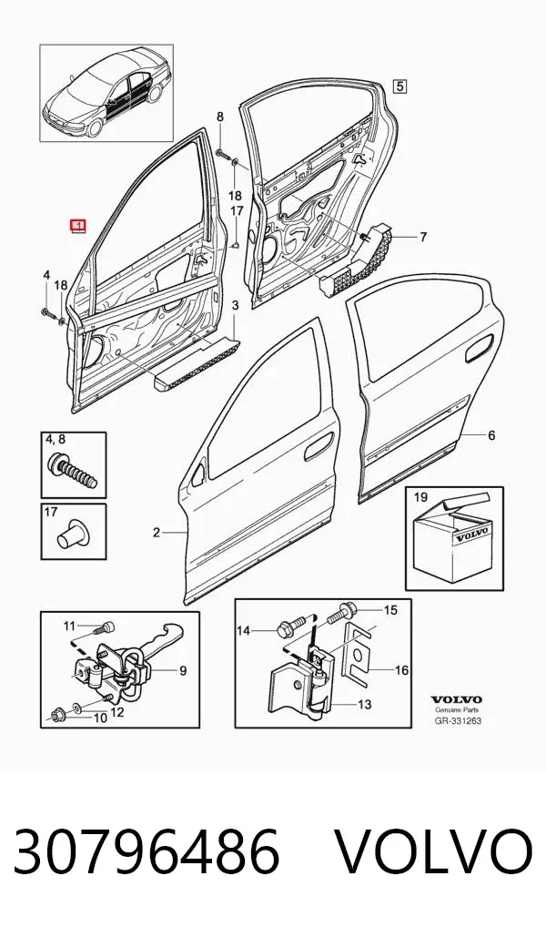 Porta dianteira esquerda Volvo XC70 CROSS COUNTRY