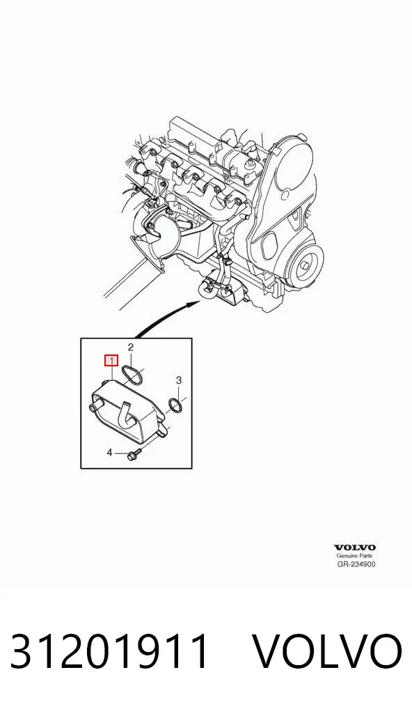 Radiador de óleo 31201911 Volvo