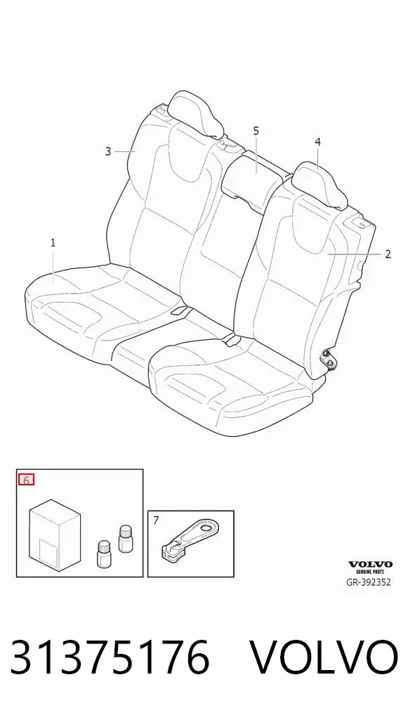 Limpador de revestimento de couro de salão 31375176 Volvo