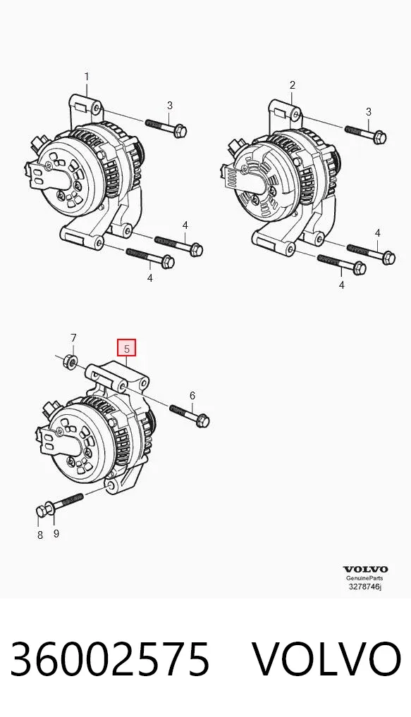 Gerador 36002575 Volvo