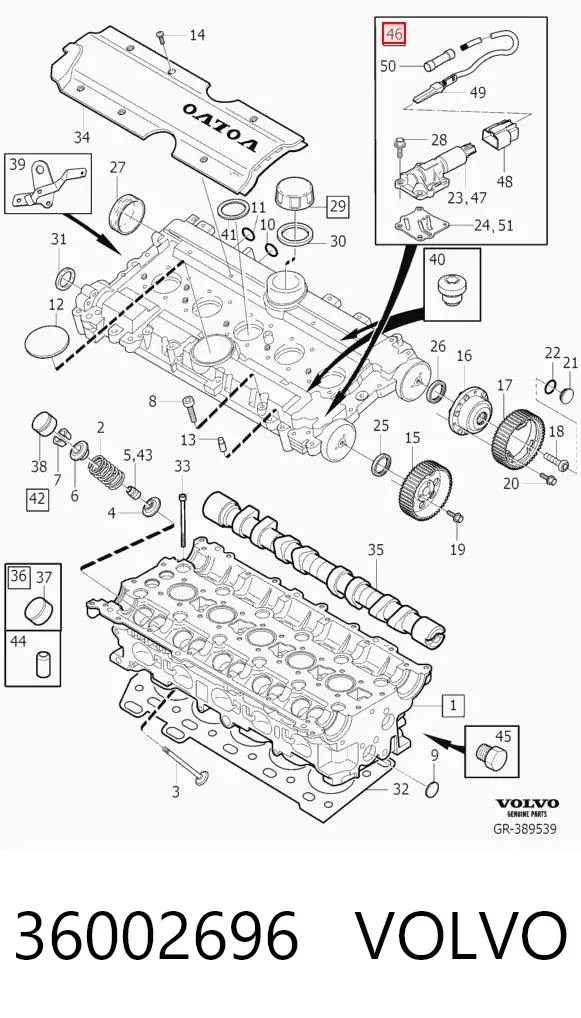 Solenoide da Caixa Automática de Mudança 36002696 Volvo