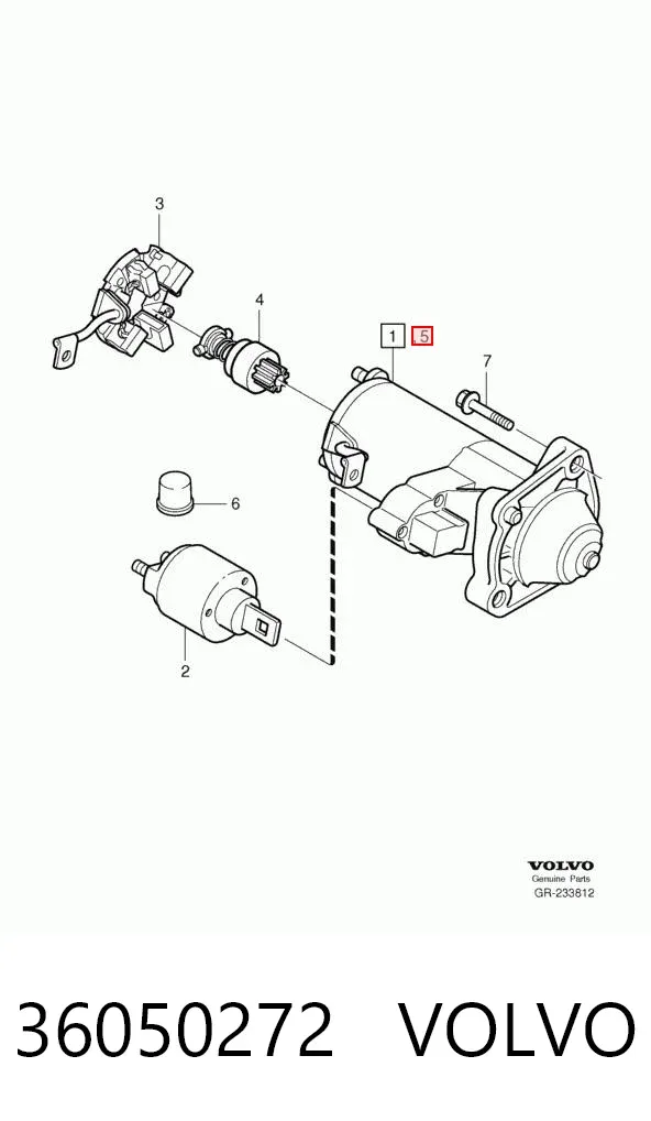 Motor de arranco 36050272 Volvo