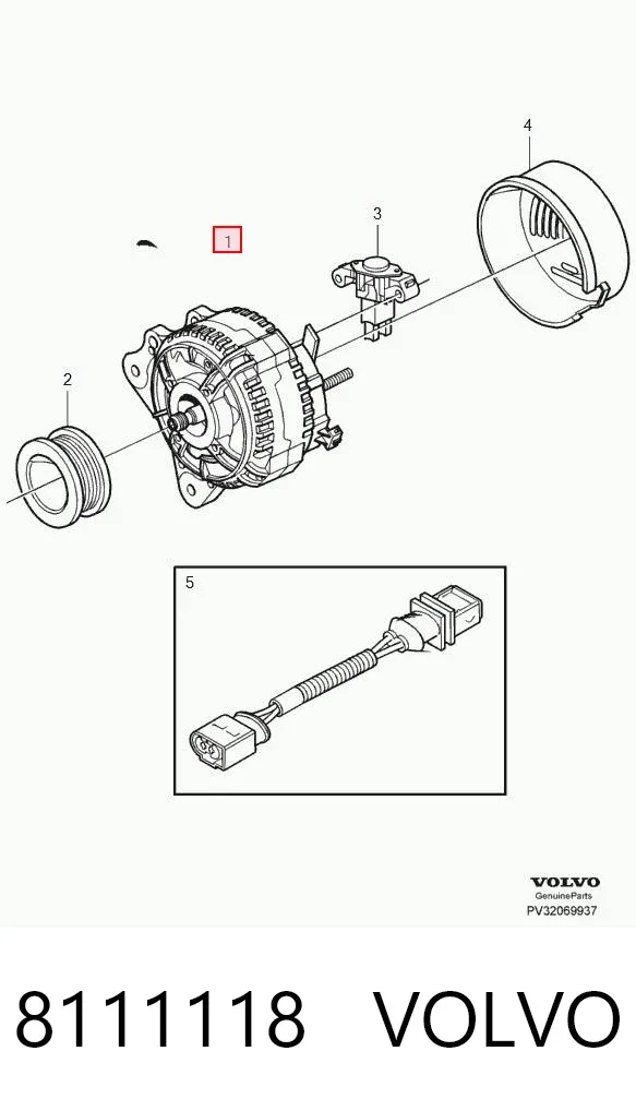 Gerador 8111118 Volvo