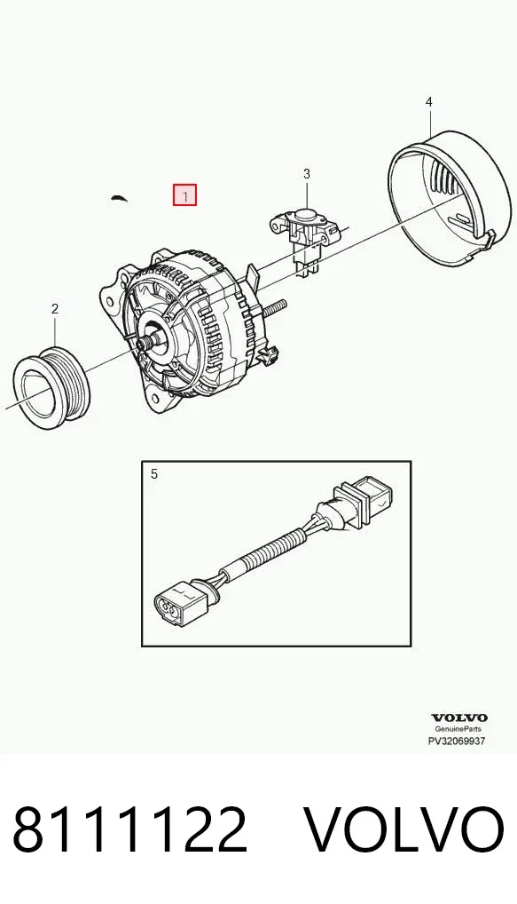 Gerador 8111122 Volvo