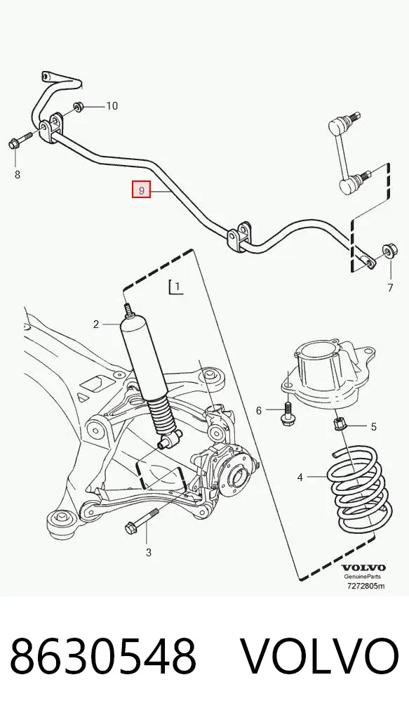 Estabilizador traseiro Volvo S60 I