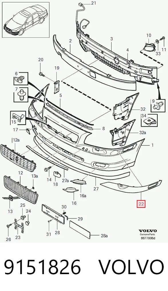  9151826 Volvo