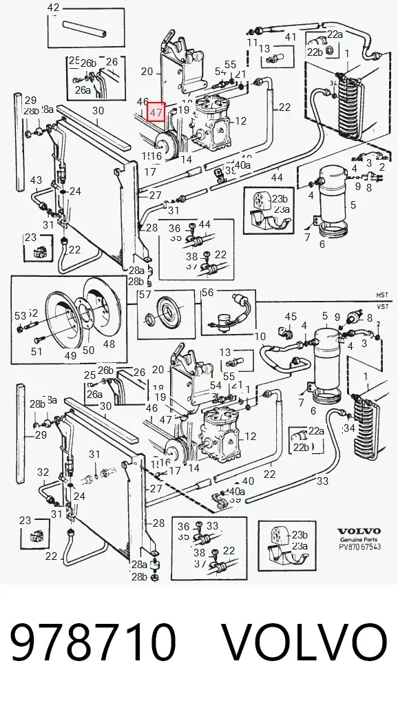 Correia dos conjuntos de transmissão 978710 Volvo