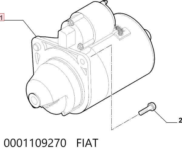 Motor de arranco 0001109270 Fiat/Alfa/Lancia